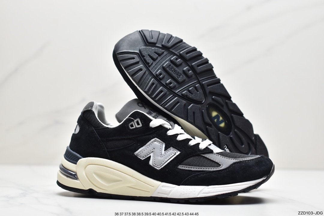 New Balance Made in USA 990V2 high-end American series classic retro casual sports jogging shoes M990BK5