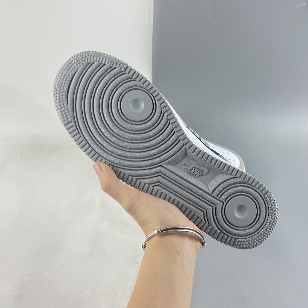 P200 NIKE Air Force 1’07 Low 米白蓝勾 空军一号低帮休闲板鞋 DH7568-001