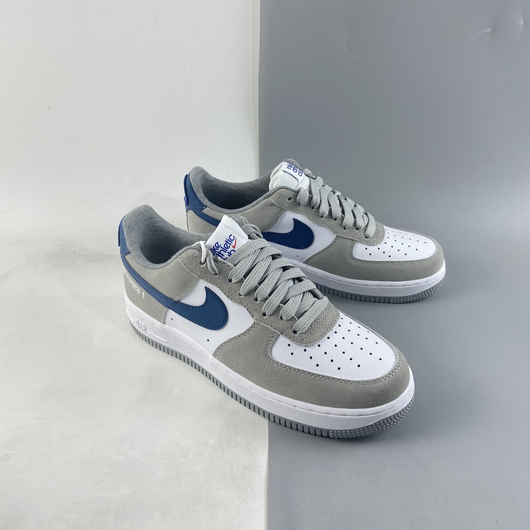 P200 NIKE Air Force 1’07 Low 米白蓝勾 空军一号低帮休闲板鞋 DH7568-001