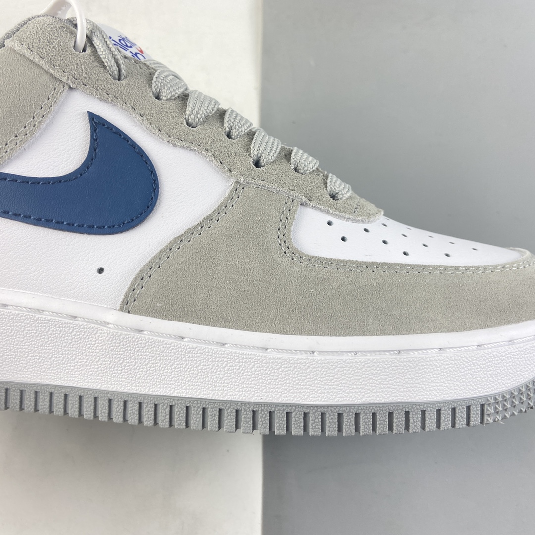 P200 NIKE Air Force 1’07 Low 米白蓝勾 空军一号低帮休闲板鞋 DH7568-001