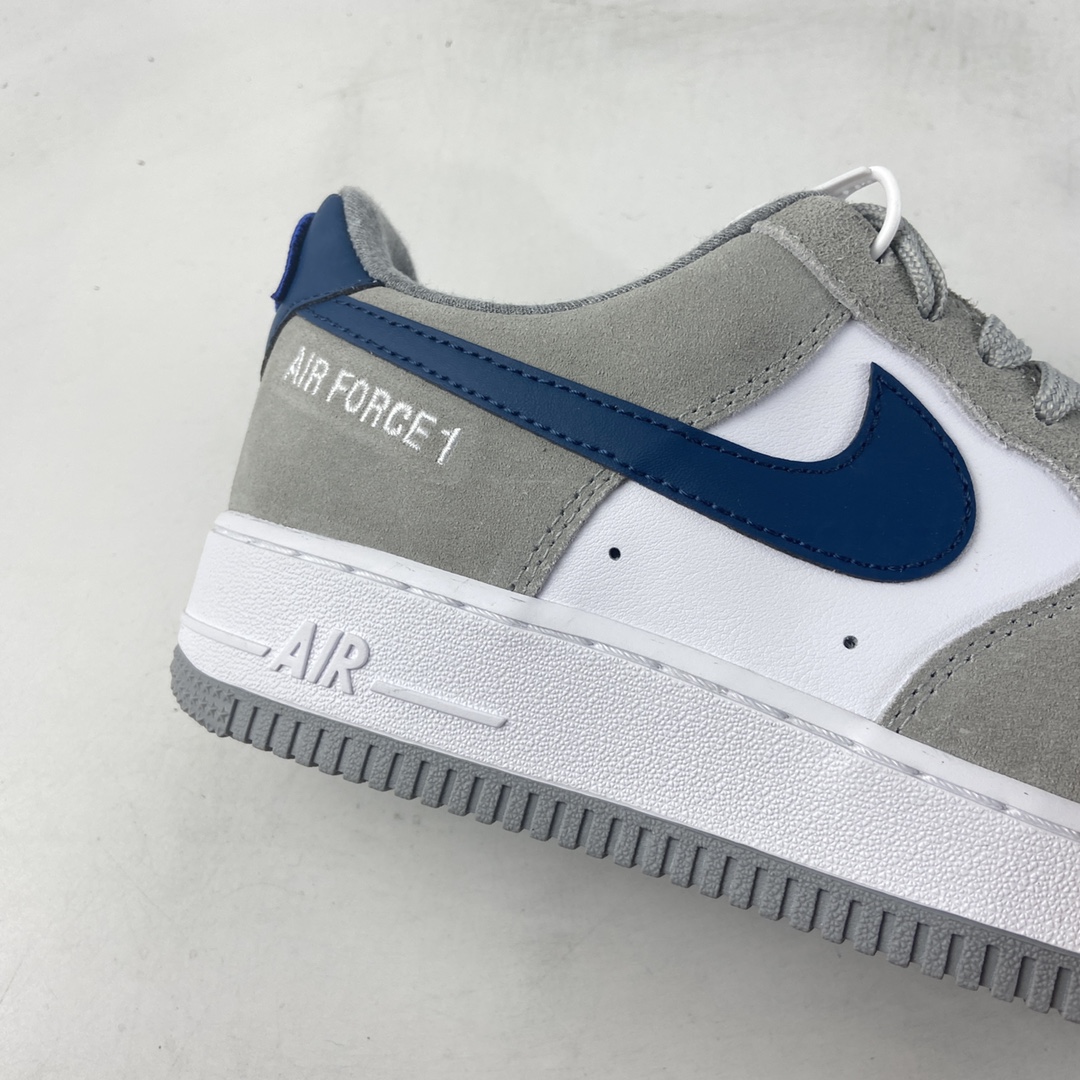 P200 NIKE Air Force 1’07 Low 米白蓝勾 空军一号低帮休闲板鞋 DH7568-001