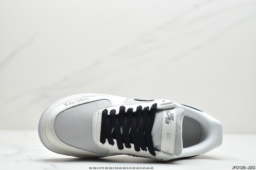 170 耐克Nike Air Force 1 Gore-Tex 机能风 米灰色 空军一号低帮百搭休闲运动板鞋DO2760-206