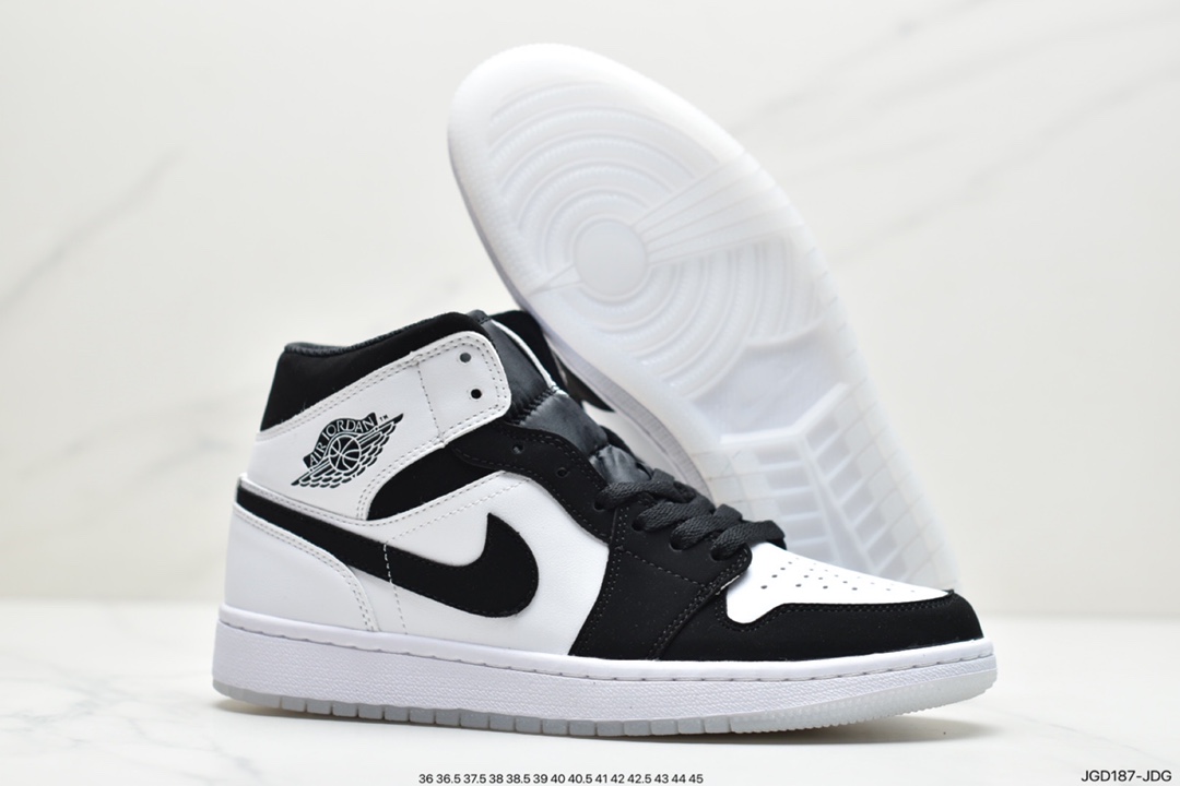180  Air Jordan 1 Mid “Diamond Shorts” 钻石熊猫 有「熊猫」那味了DH6933-100