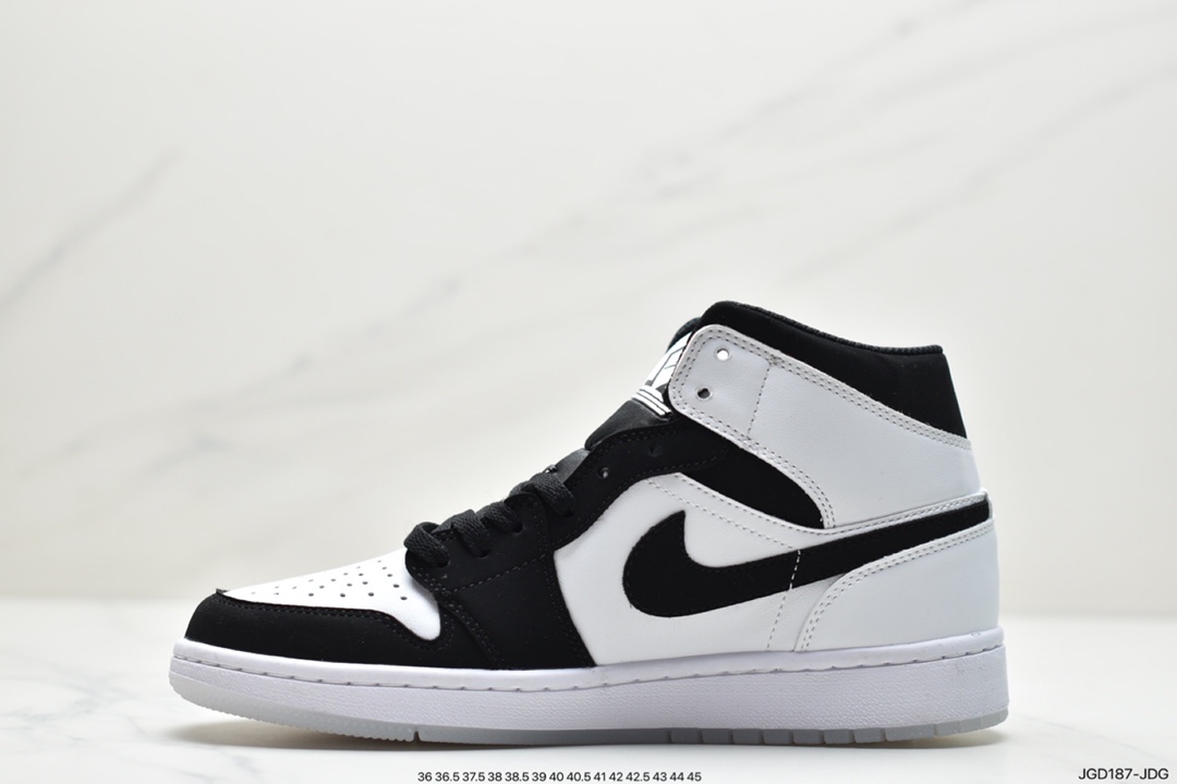 180  Air Jordan 1 Mid “Diamond Shorts” 钻石熊猫 有「熊猫」那味了DH6933-100