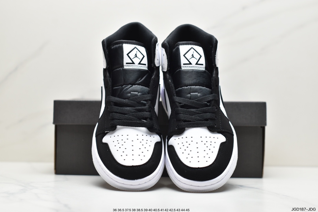 180  Air Jordan 1 Mid “Diamond Shorts” 钻石熊猫 有「熊猫」那味了DH6933-100