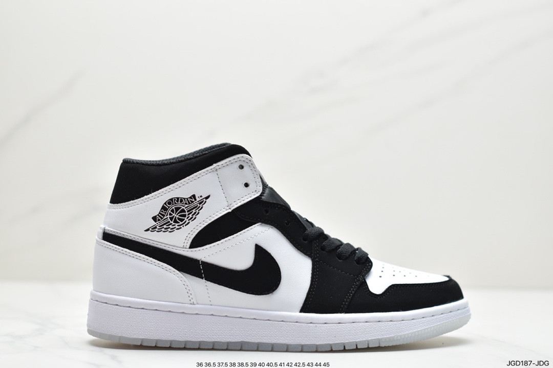 180  Air Jordan 1 Mid “Diamond Shorts” 钻石熊猫 有「熊猫」那味了DH6933-100