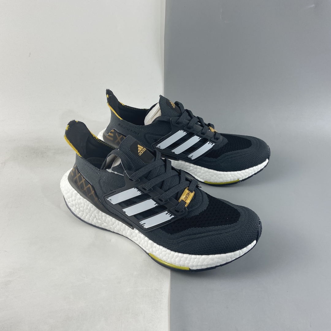 Adidas UltraBoost 21 Thick Popcorn Sock Knit Upper Casual Sports Jogging Shoes GW5838