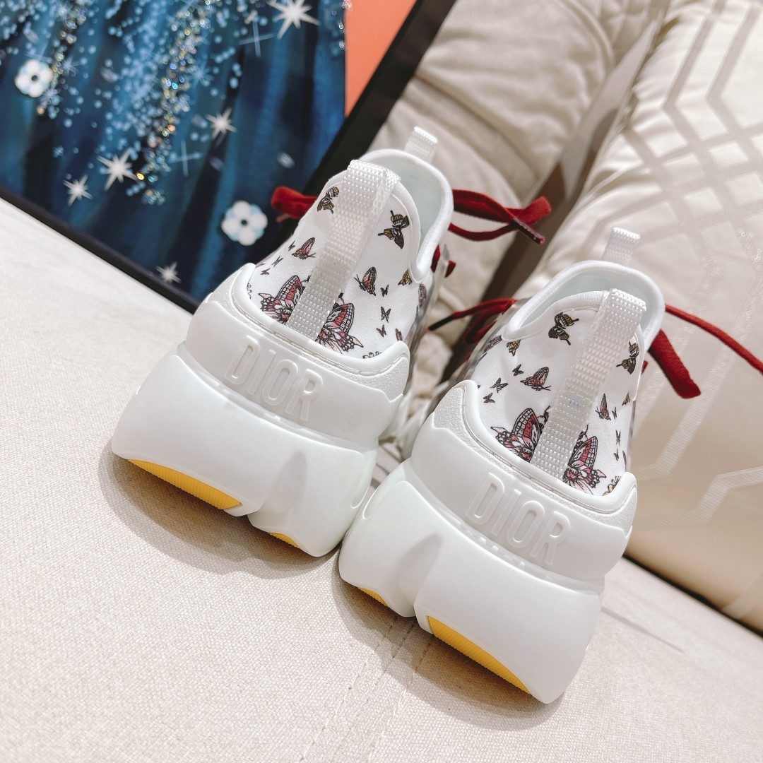 Dior经典印花系列休闲运动鞋红蝴蝶