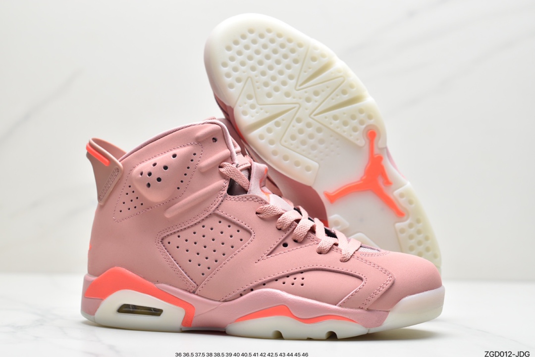 290 乔丹Air Jordan 6 x Aleali May AJ6乔6 脏粉 女神粉 CI0550-600