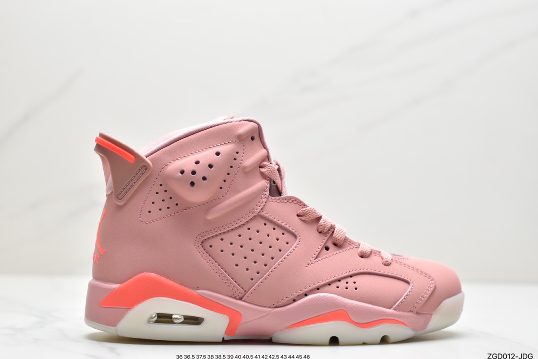 290 乔丹Air Jordan 6 x Aleali May AJ6乔6 脏粉 女神粉 CI0550-600