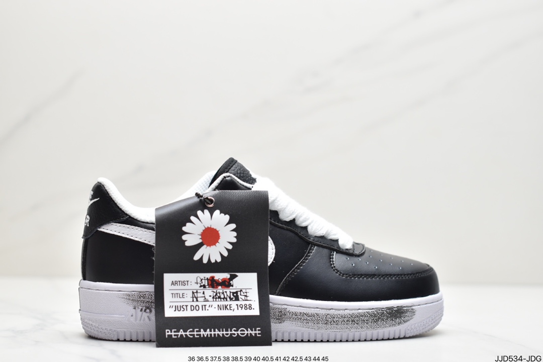 190 GD亲自教你穿搭,携手G-Dragon权志龙个人品牌PEACEMINUSONE x Nike Air Force 1”Para-noise”空军低帮经典百搭休闲运动板鞋AQ3692