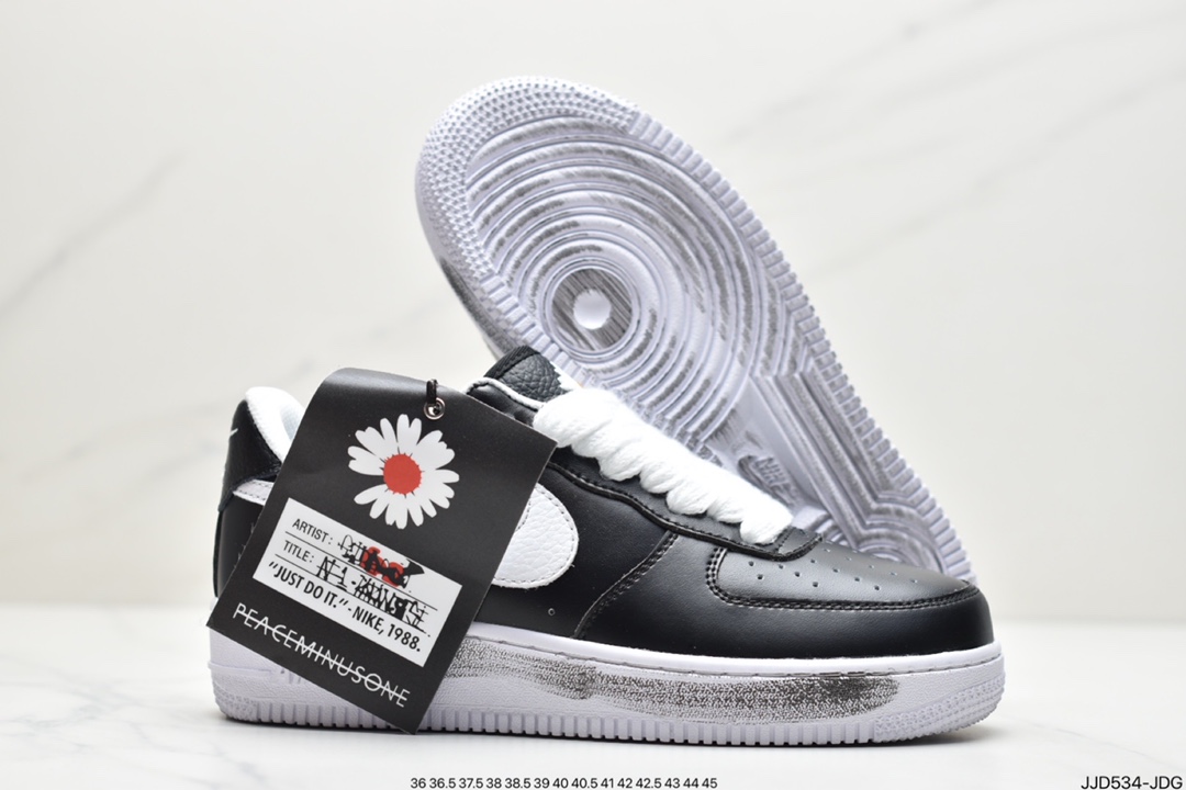 190 GD亲自教你穿搭,携手G-Dragon权志龙个人品牌PEACEMINUSONE x Nike Air Force 1”Para-noise”空军低帮经典百搭休闲运动板鞋AQ3692