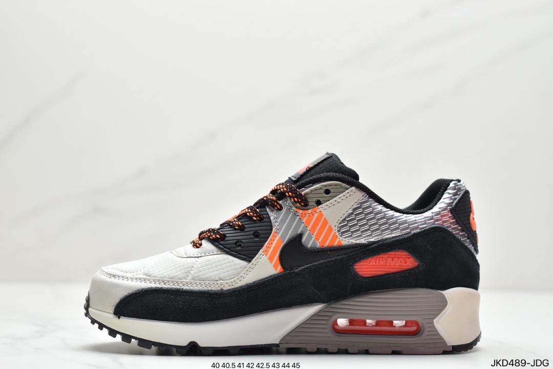 160 跨界联乘著名化工面料品牌3M公司 x Nike Air Max 90”3M Anthracite”复古气垫百搭休闲运动慢跑鞋“CZ2975-002