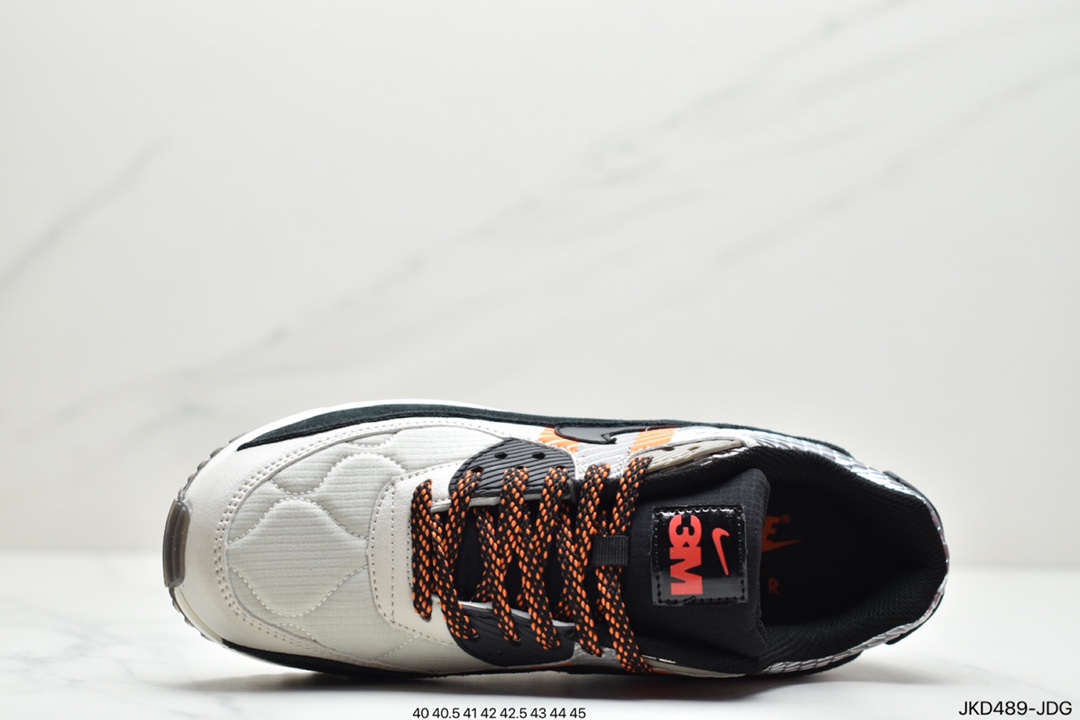 160 跨界联乘著名化工面料品牌3M公司 x Nike Air Max 90”3M Anthracite”复古气垫百搭休闲运动慢跑鞋“CZ2975-002