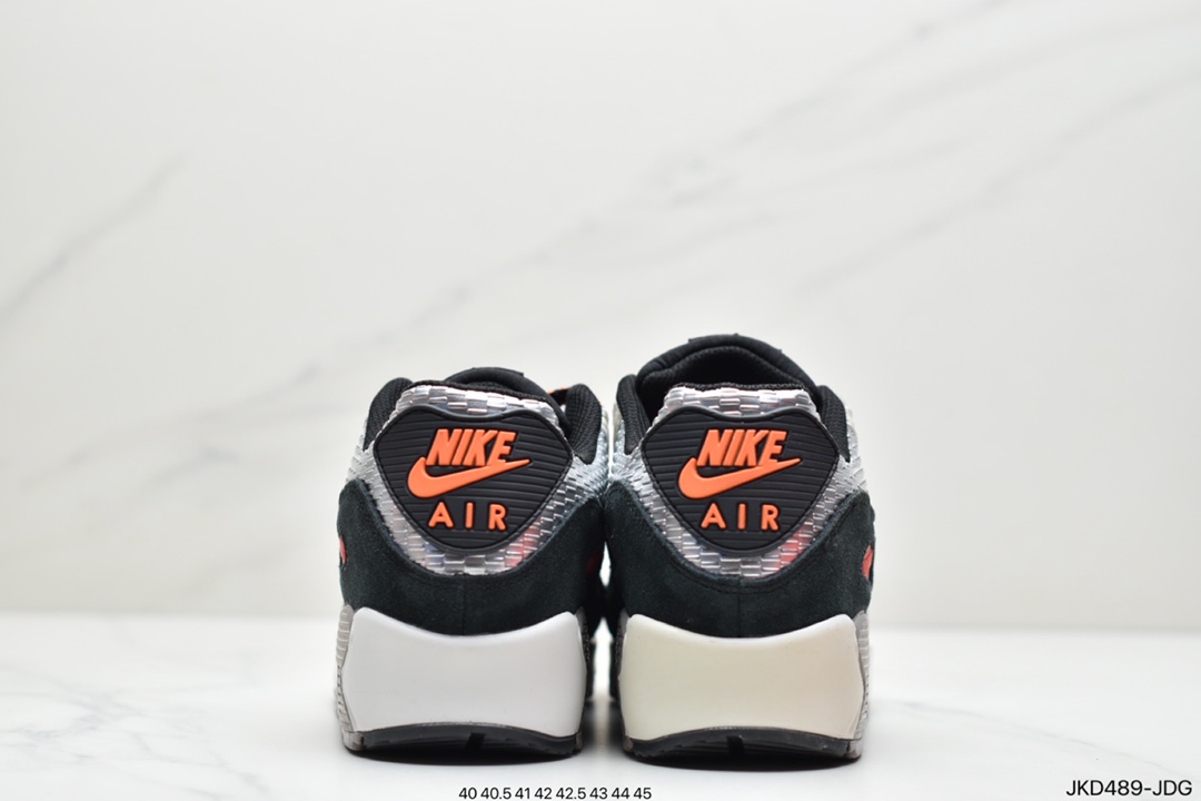 160 跨界联乘著名化工面料品牌3M公司 x Nike Air Max 90”3M Anthracite”复古气垫百搭休闲运动慢跑鞋“CZ2975-002