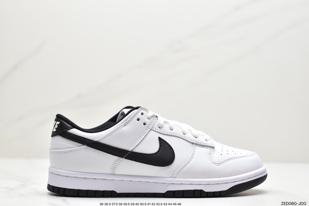 SB white and black DUNIKE black and white simple NIKE DuNIKE SB Low board shoes DD1503-113