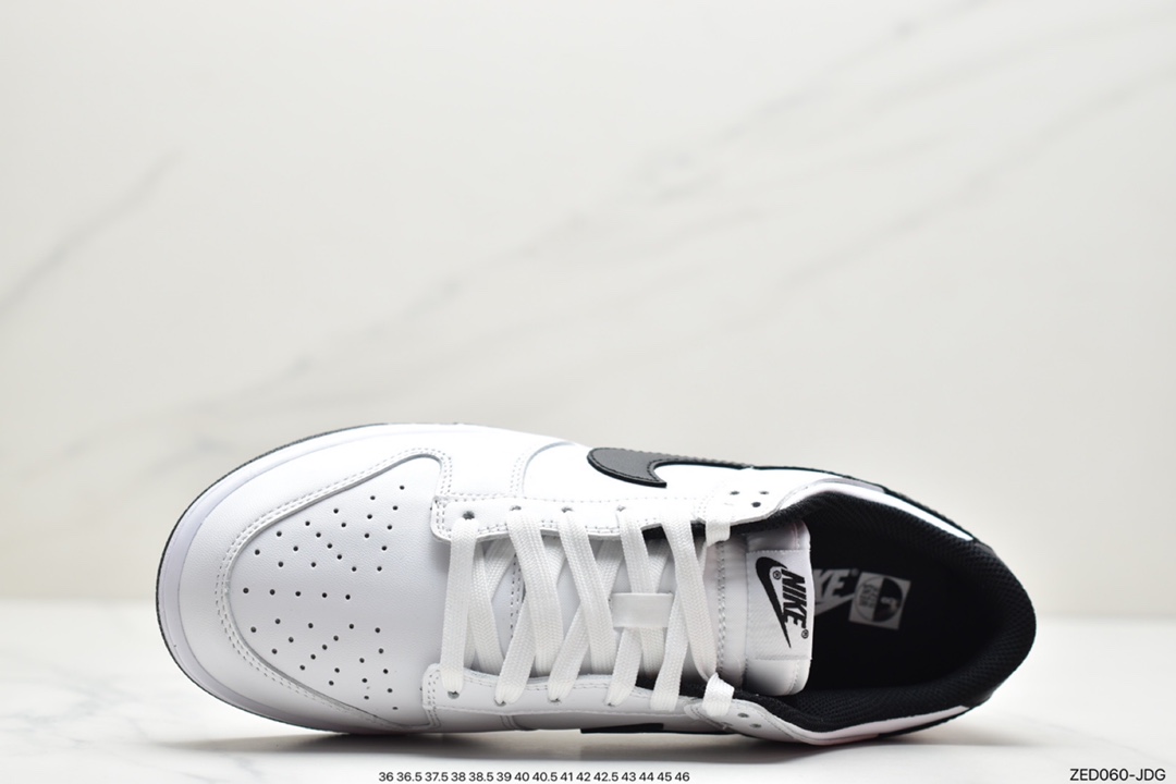 SB white and black DUNIKE black and white simple NIKE DuNIKE SB Low board shoes DD1503-113