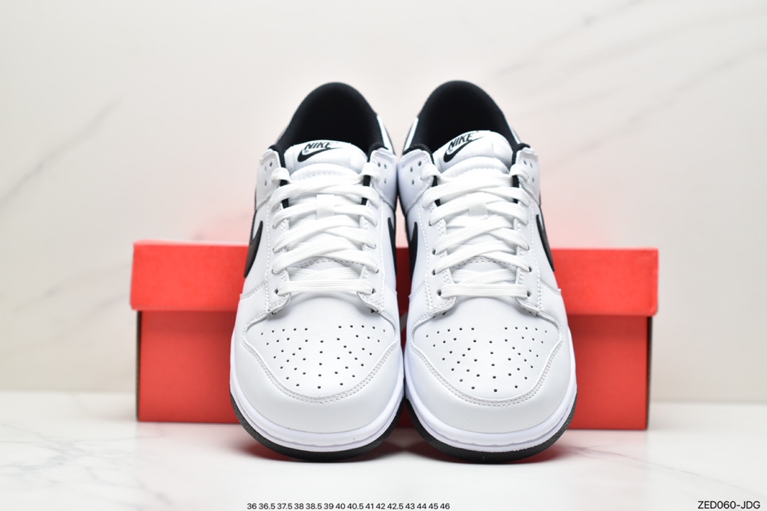 SB white and black DUNIKE black and white simple NIKE DuNIKE SB Low board shoes DD1503-113