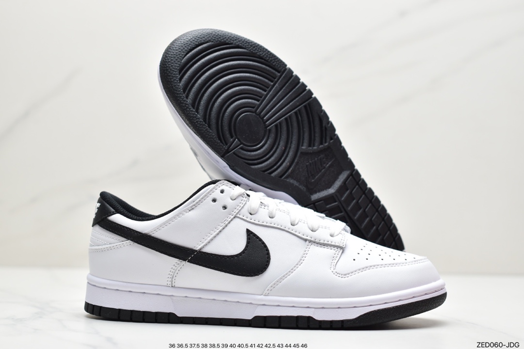 SB white and black DUNIKE black and white simple NIKE DuNIKE SB Low board shoes DD1503-113