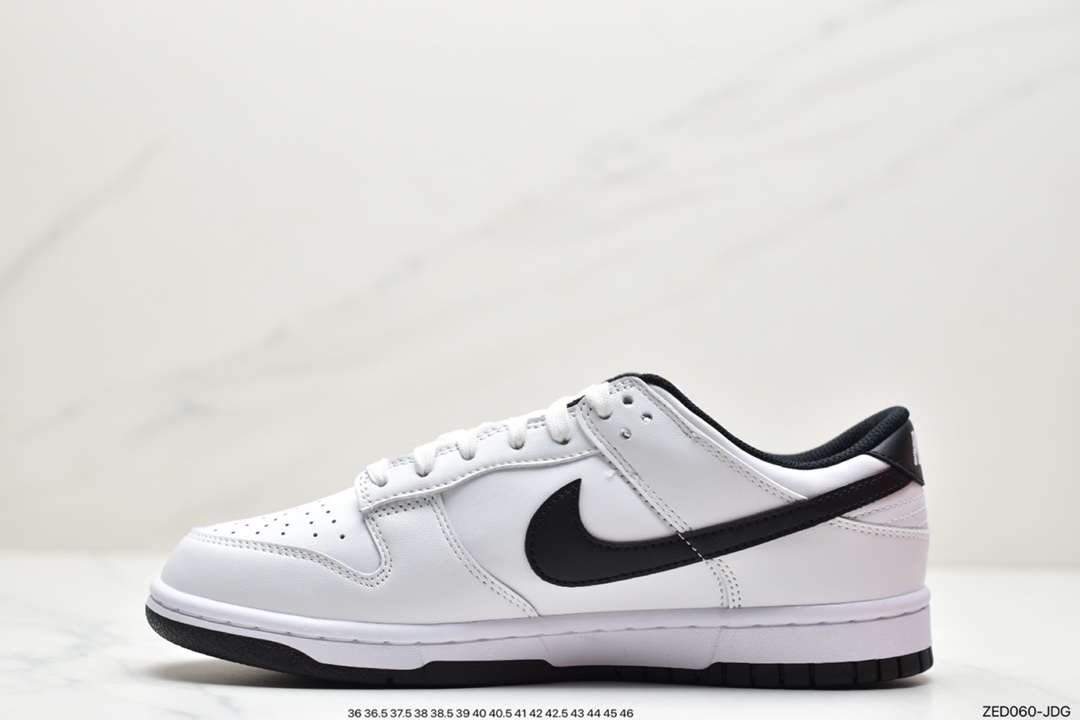 SB white and black DUNIKE black and white simple NIKE DuNIKE SB Low board shoes DD1503-113