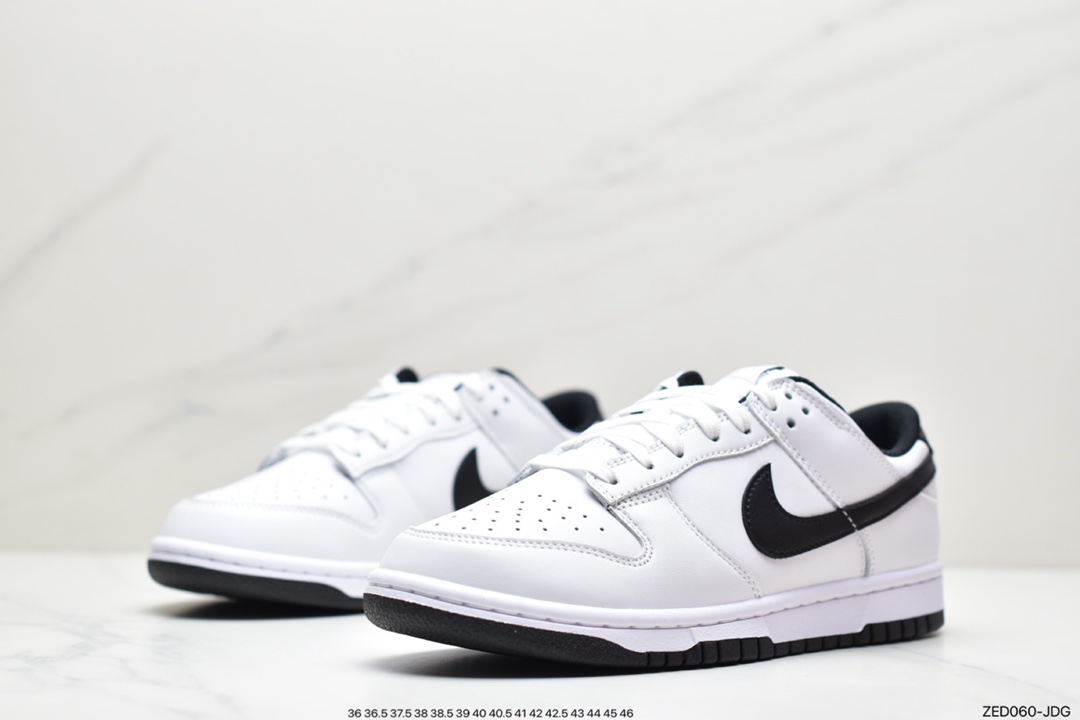 SB white and black DUNIKE black and white simple NIKE DuNIKE SB Low board shoes DD1503-113