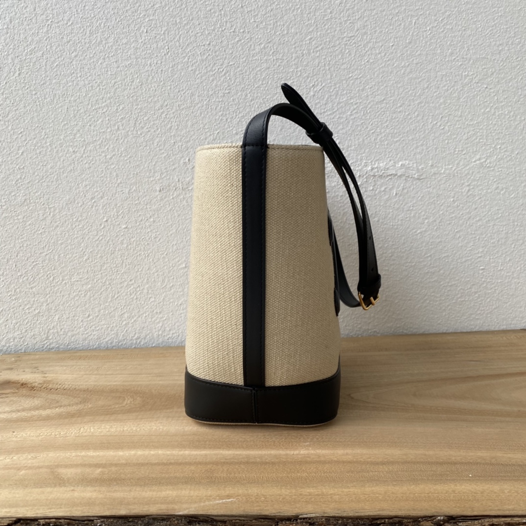 CUIR水桶バッグ 中号 - 軽量で調節可能な肩 strap