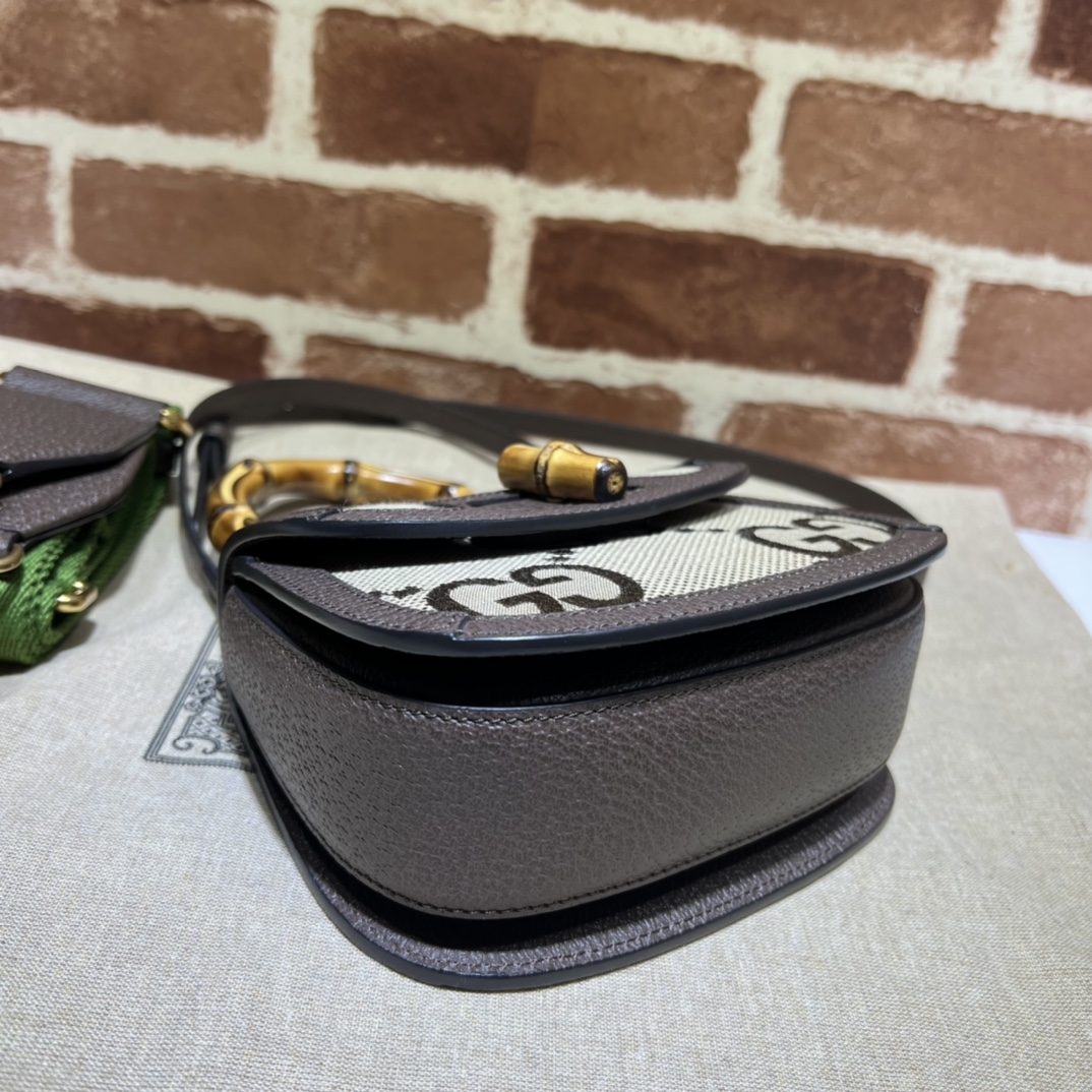 GUCCI古驰饰超级双G图案竹节迷你手袋686864