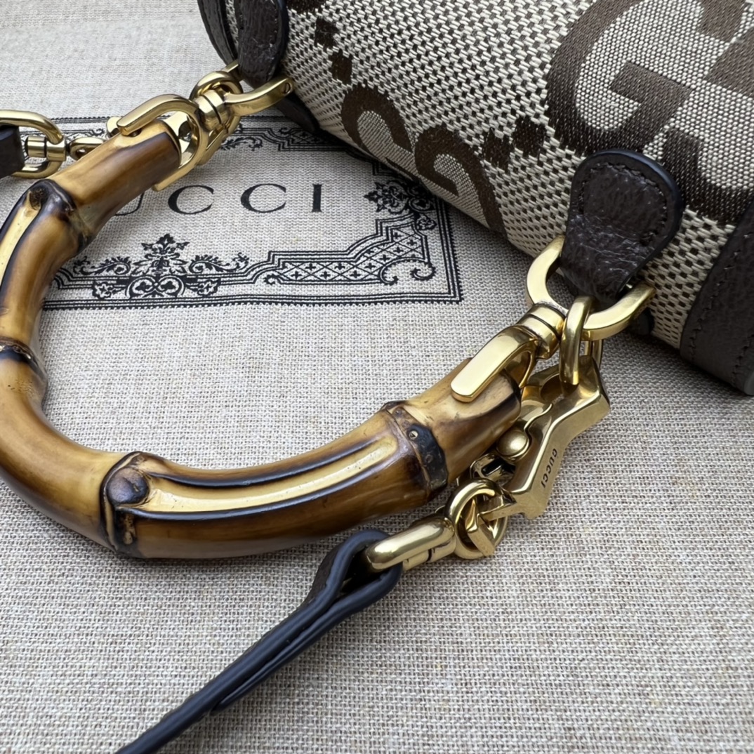 GUCCI古驰饰超级双G图案竹节迷你手袋686864