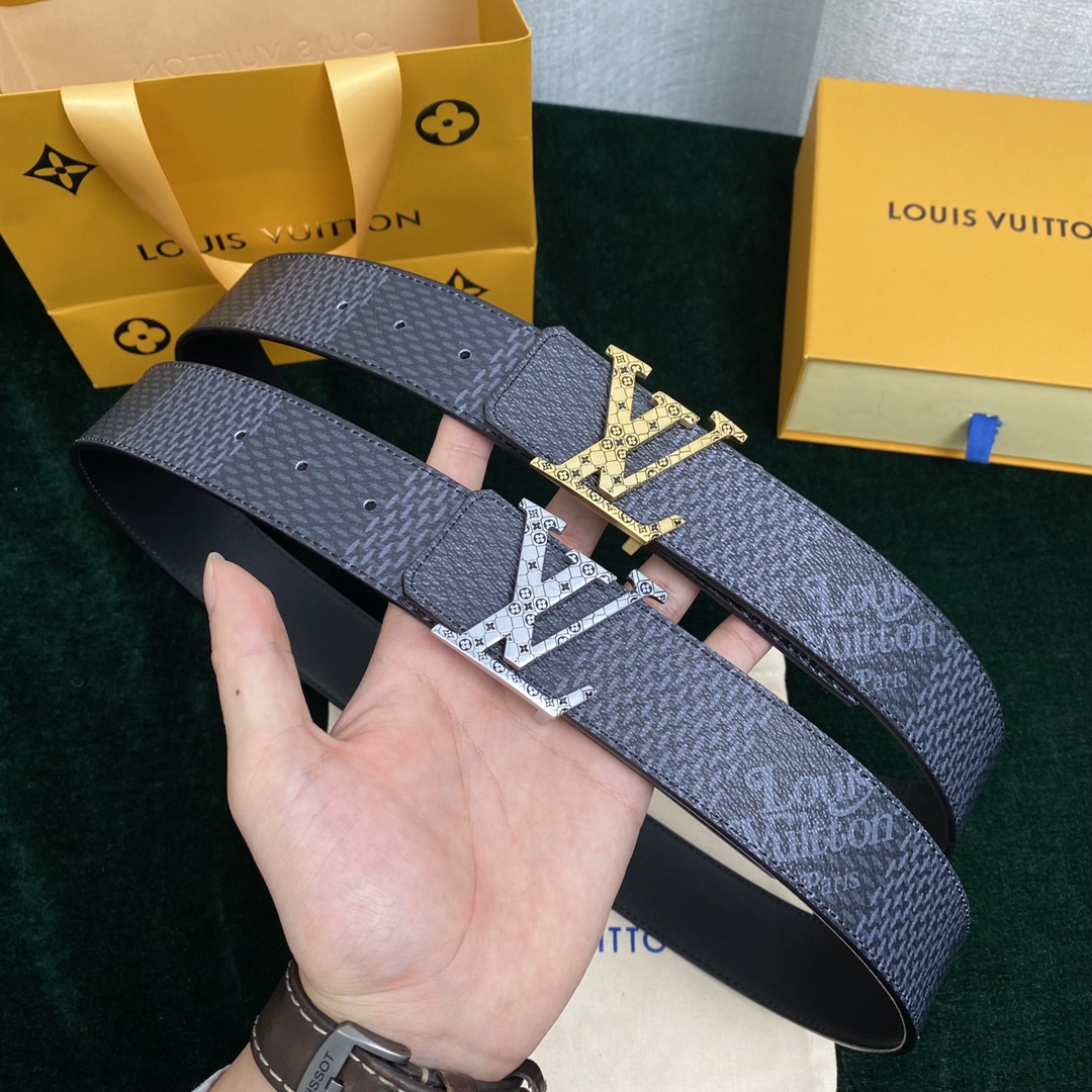 Louis Vuitton Belts Calfskin Cowhide