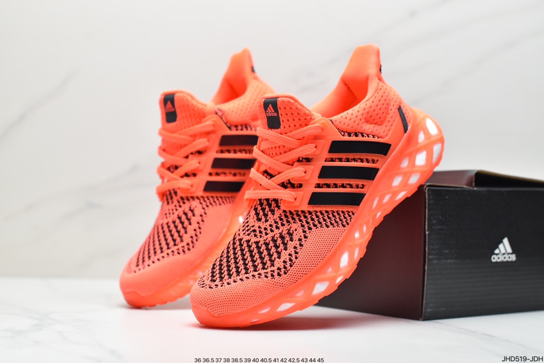 Adi's new DNA popcorn running shoes Adi Ultra Boost Web DNA super elastic popcorn midsole casual running shoes GY8091