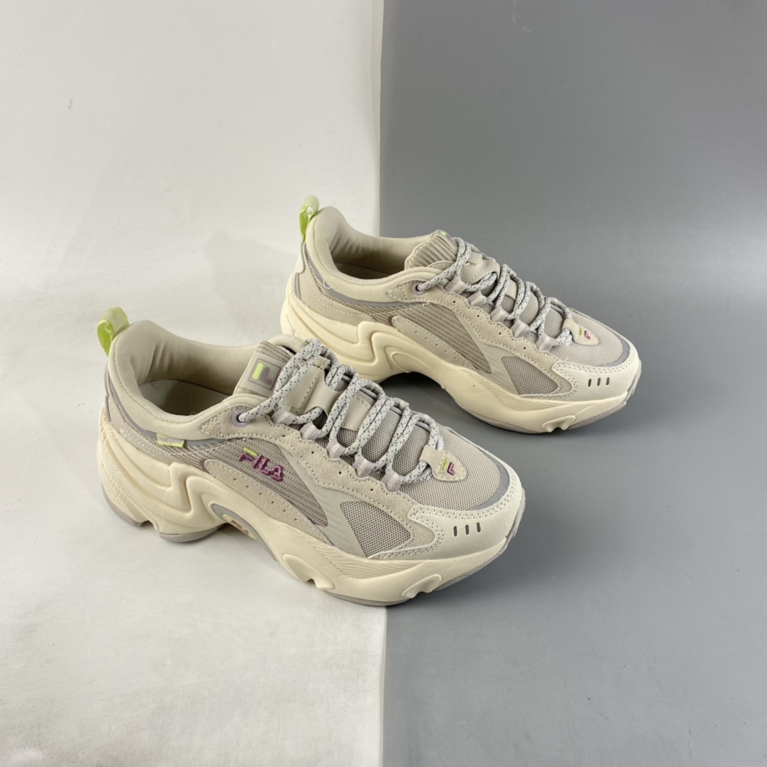 Fila FUSION RJV series net red dad wind increased retro neutral casual shoes F12W141107FMB