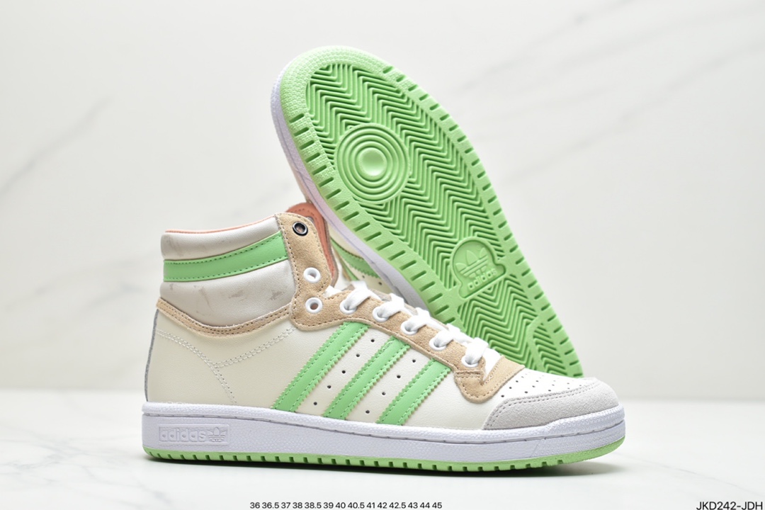 Overseas channel version original box original standard Adidas original Top ten Hi white powder high-top classic campus retro board shoes FX8526