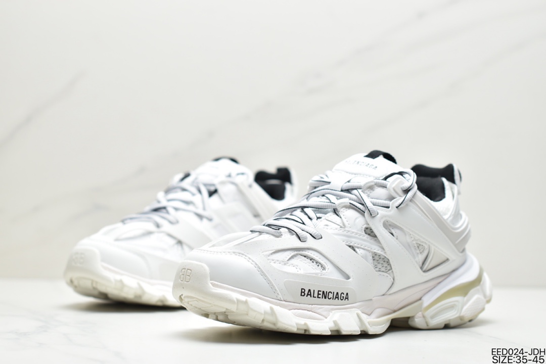 High luxury brand-BALENCIAGA Track Trainers 3.0 generation retro wild running grandma trend all-match jogging shoes 542436 W1GB1 9059