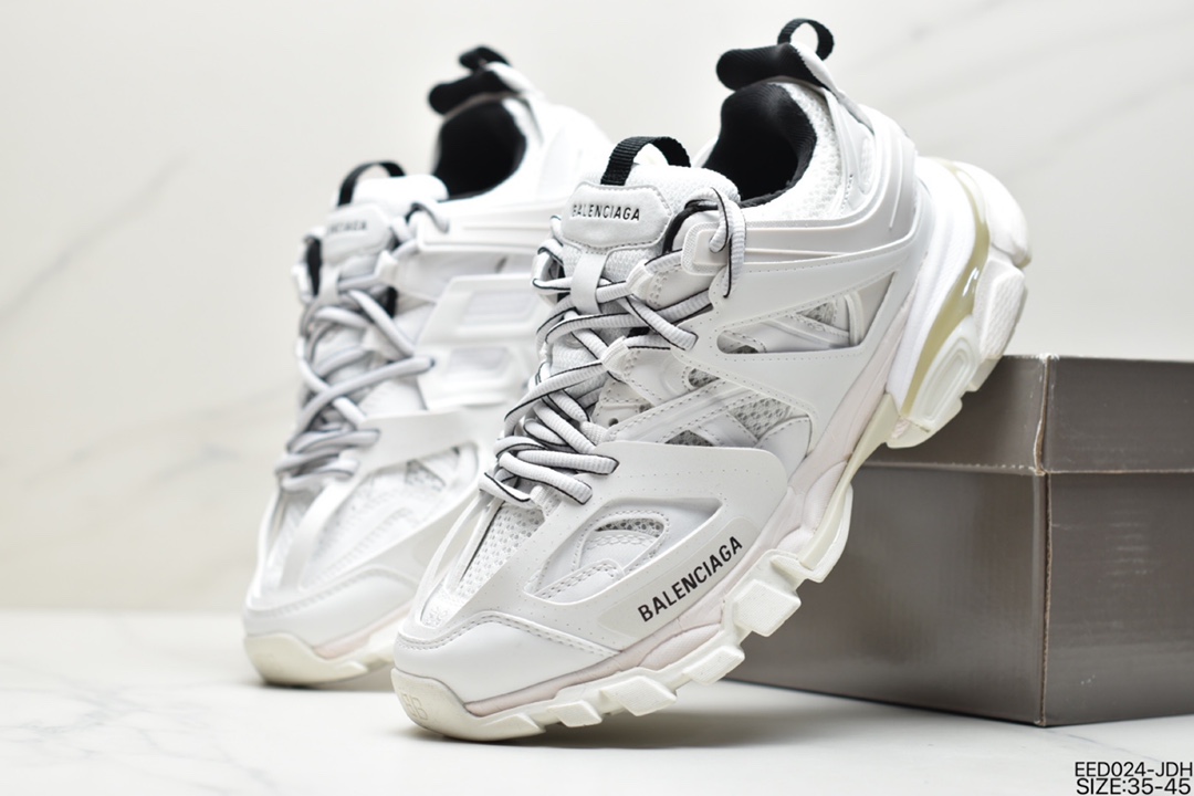 High luxury brand-BALENCIAGA Track Trainers 3.0 generation retro wild running grandma trend all-match jogging shoes 542436 W1GB1 9059