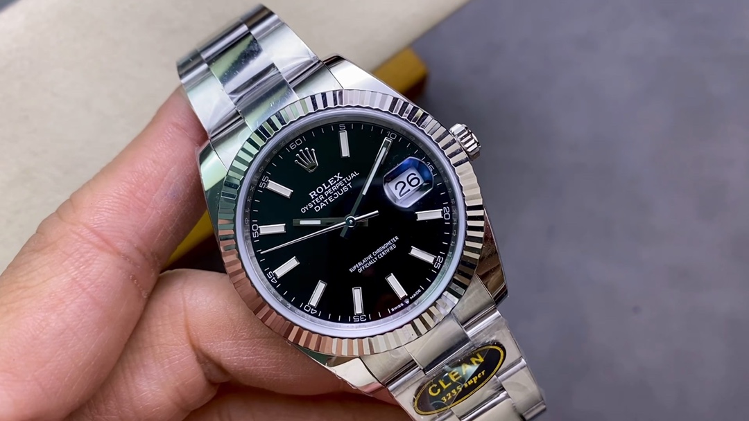 Rolex Datejust Orologio da Polso Grigio Rosa Platino Bianco m126334