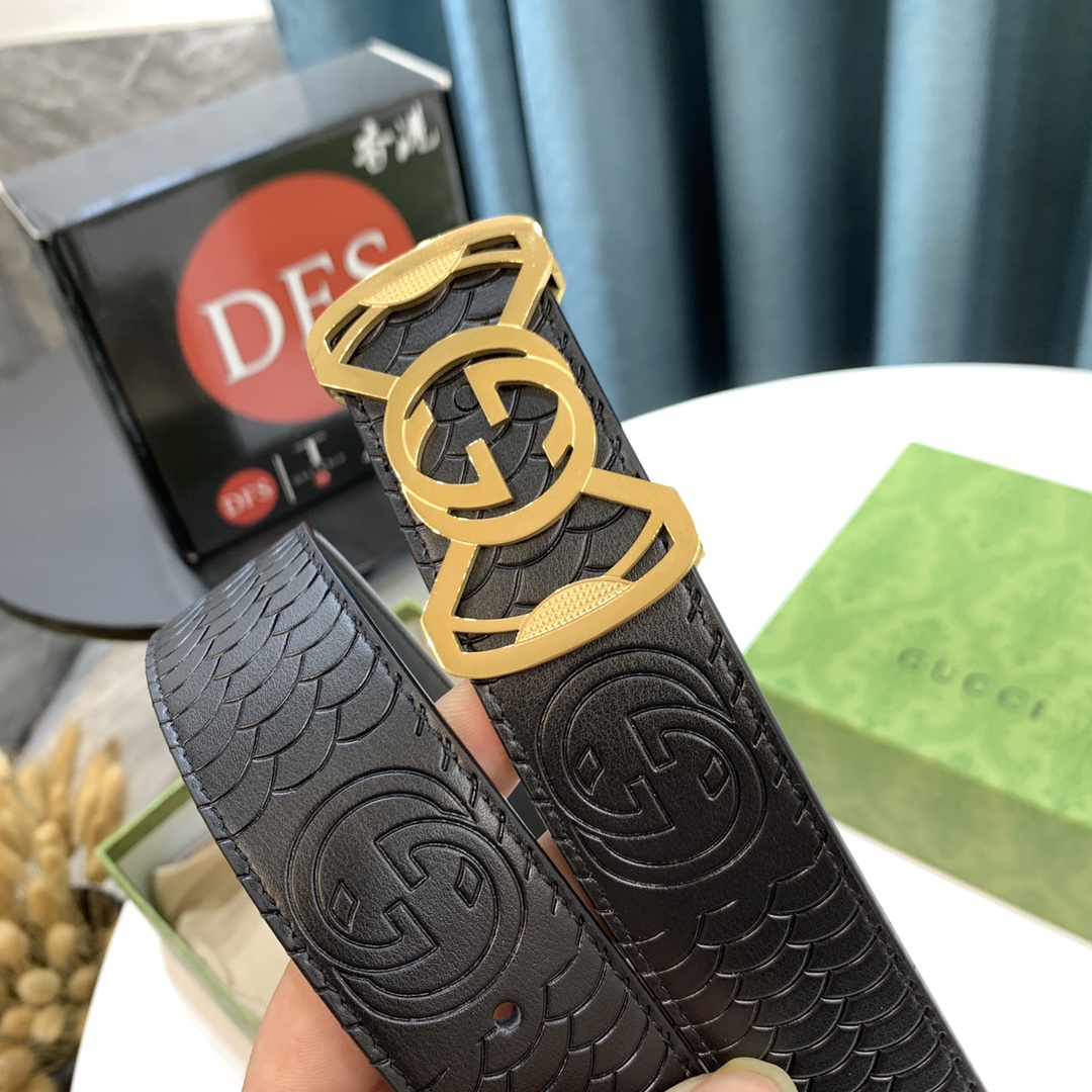 古奇gucci 意大利进口G大花工艺. 平纹低 正版头皮低 秋冬正装男士甄选腰带