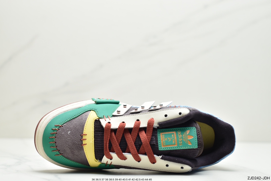 Melting Sadness x Adidas Clover Originals Forum 84 Low ”Karoro” Roman Collection Velcro GW8724