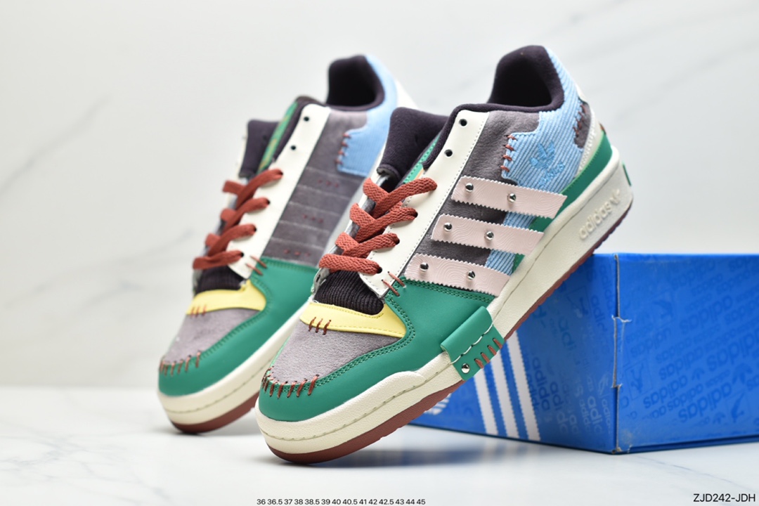 Melting Sadness x Adidas Clover Originals Forum 84 Low ”Karoro” Roman Collection Velcro GW8724