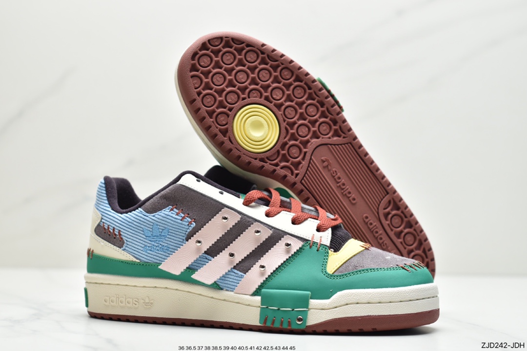 Melting Sadness x Adidas Clover Originals Forum 84 Low ”Karoro” Roman Collection Velcro GW8724