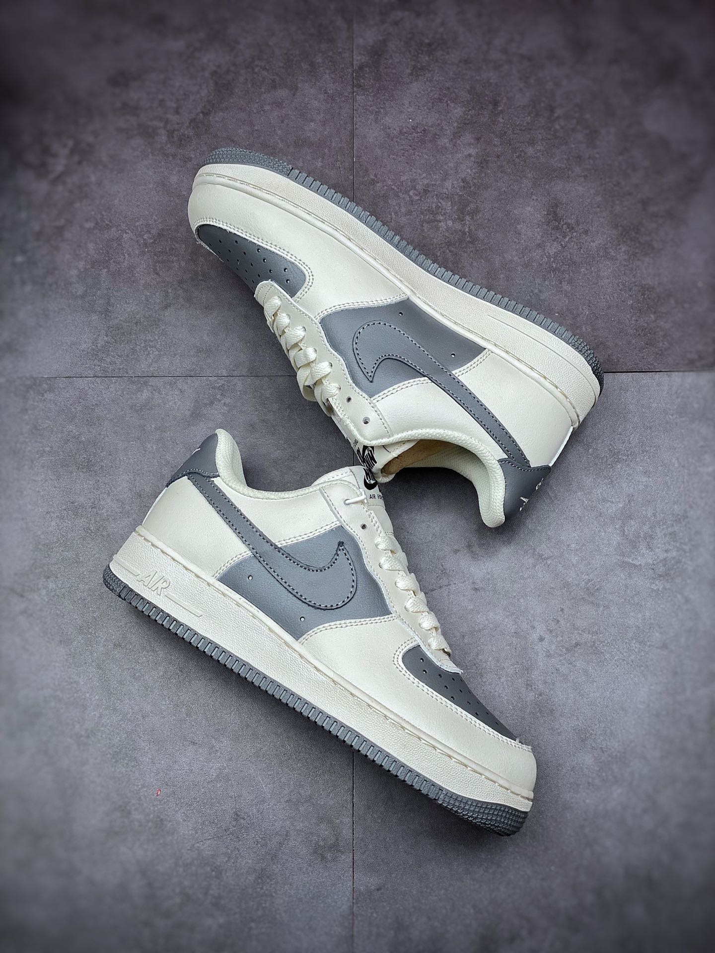 200 Nike Air Force 1 Low 07 白灰拼接 原楦头原纸板 7875-994