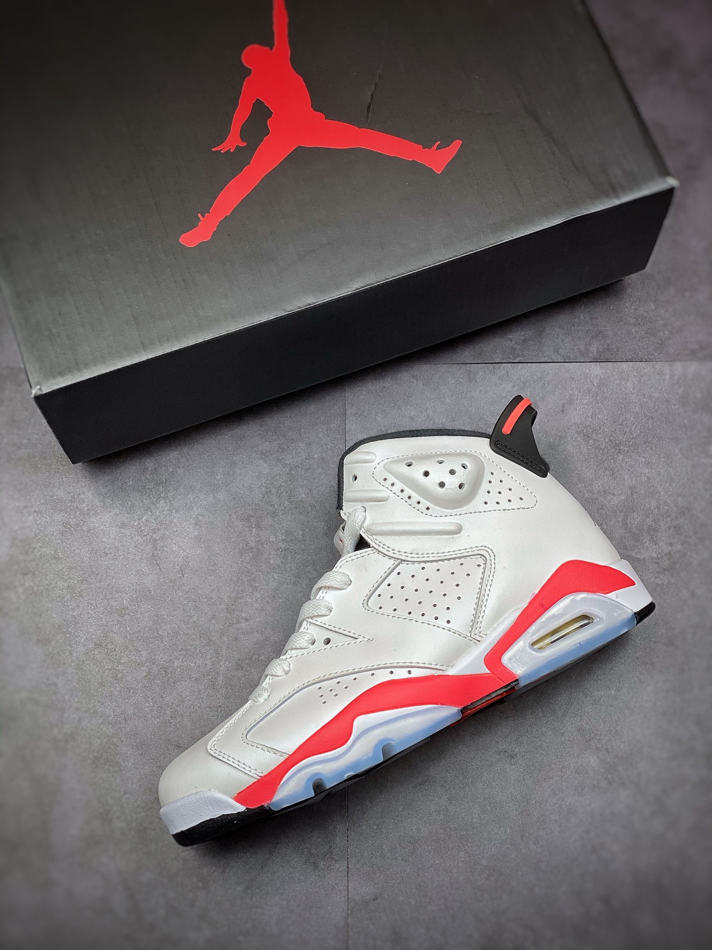 280 Air Jordan 6 Retro Infrared White 红白 樱木 384664-123