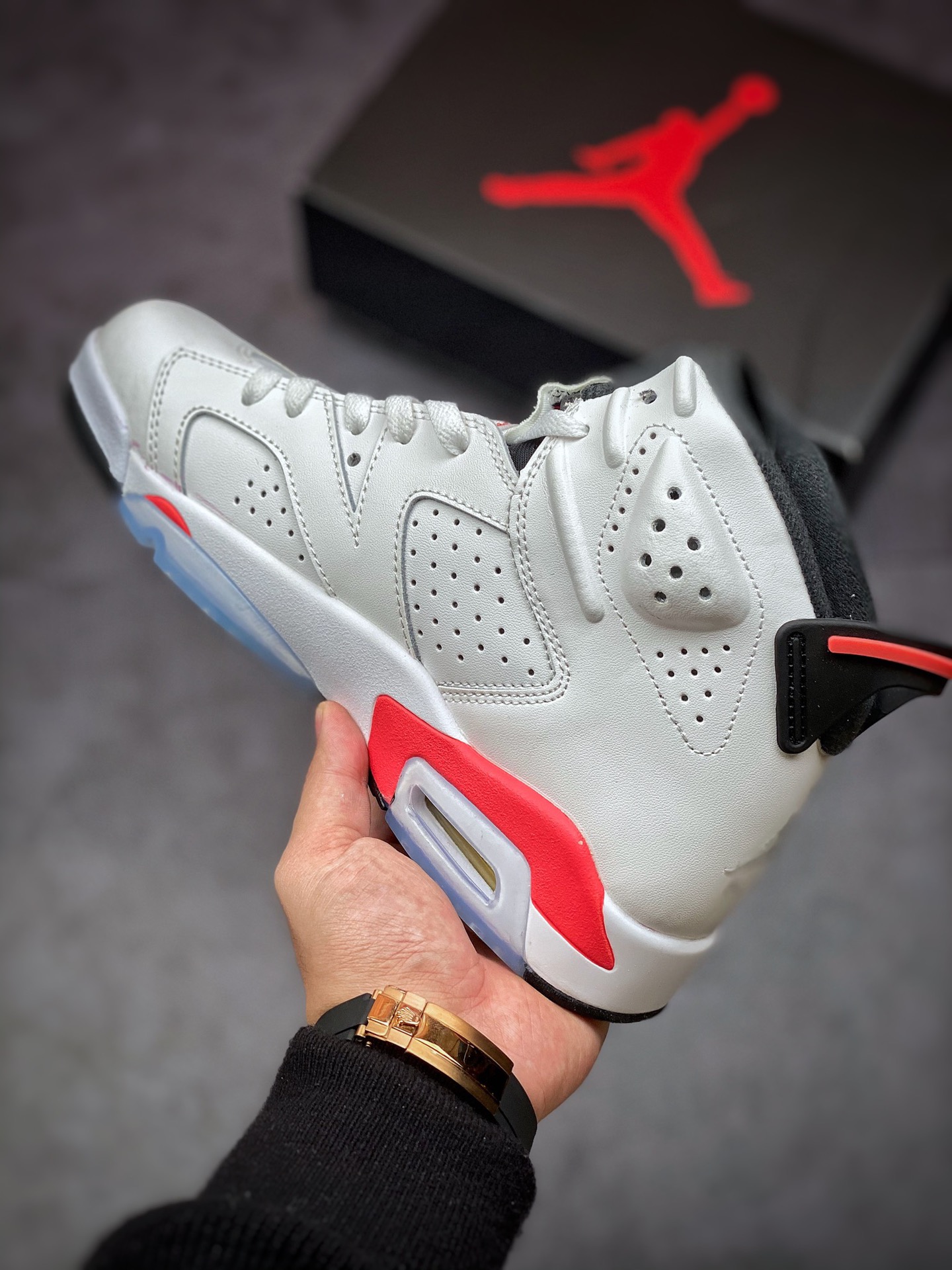 280 Air Jordan 6 Retro Infrared White 红白 樱木 384664-123