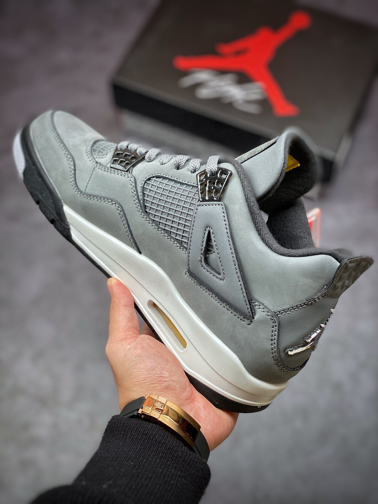 300 原厂原材料版本 AJ4 Air Jordan 4 Retro ”Cool Grey” AJ4酷灰308497-007-莆田鞋,莆田鞋货源,高仿鞋,高仿鞋货源,安福档口,莆田高仿鞋,莆田鞋批发,高仿鞋批发,莆田高仿运动鞋,高仿运动鞋,莆田运动鞋 300 原厂原材料版本 AJ4 Air Jordan 4 Retro ”Cool Grey” AJ4酷灰308497-007