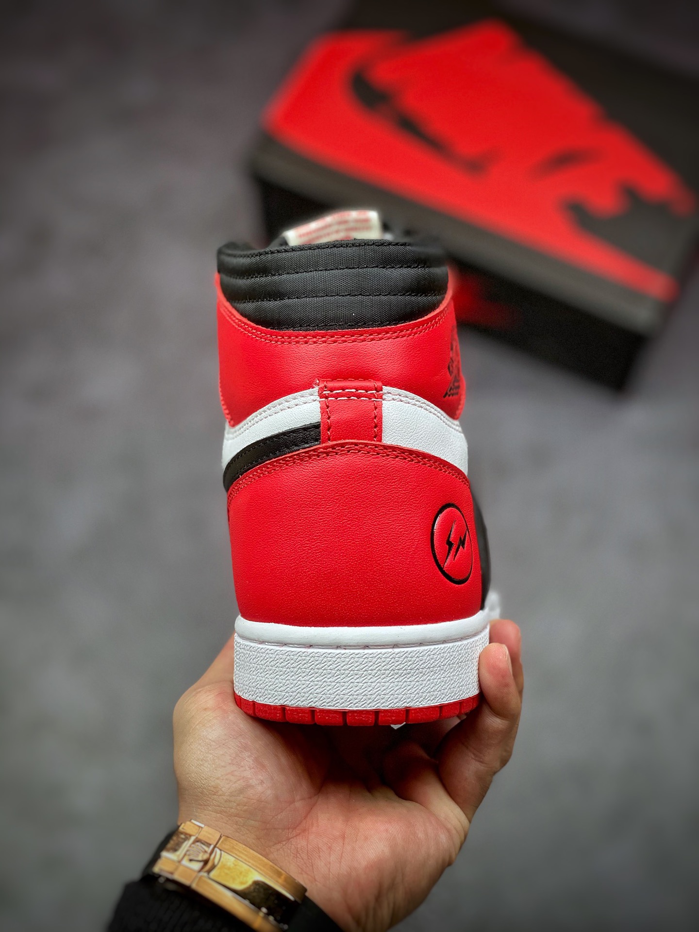 300 Fragment Design x Travis Scott x Nike Air Jordan 1 High OG SP”White/Red/Black” AJ1 DH3227-600