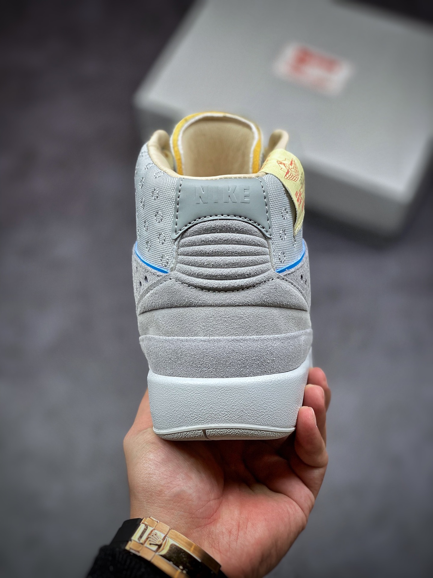 480 纯原Union x Air Jordan 2 “Grey Fog” 联名灰雾蓝 DN3802-001