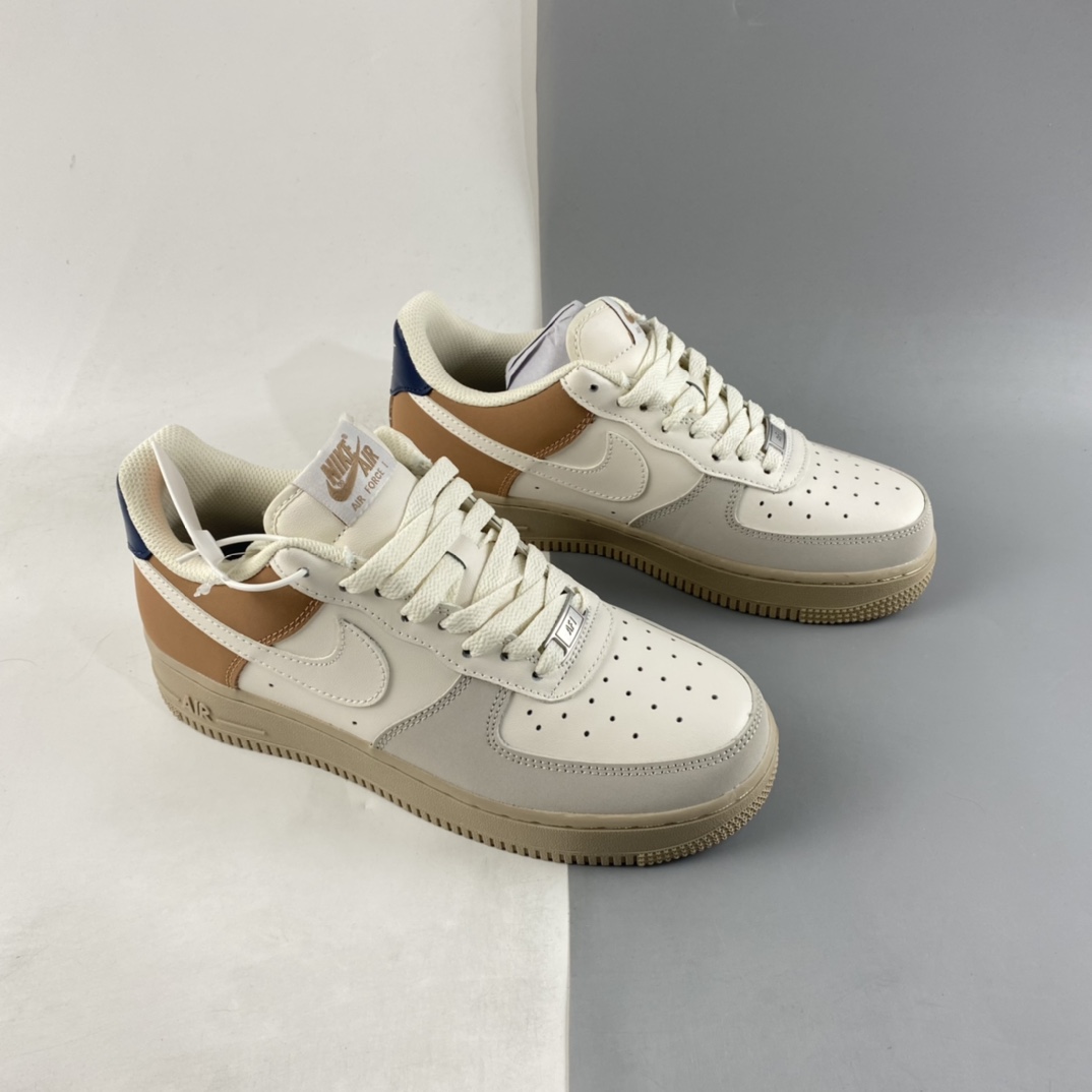 P240 NIKE Air Force 1’07 Low 米白棕色 空军一号低帮休闲板鞋 BS8871-107