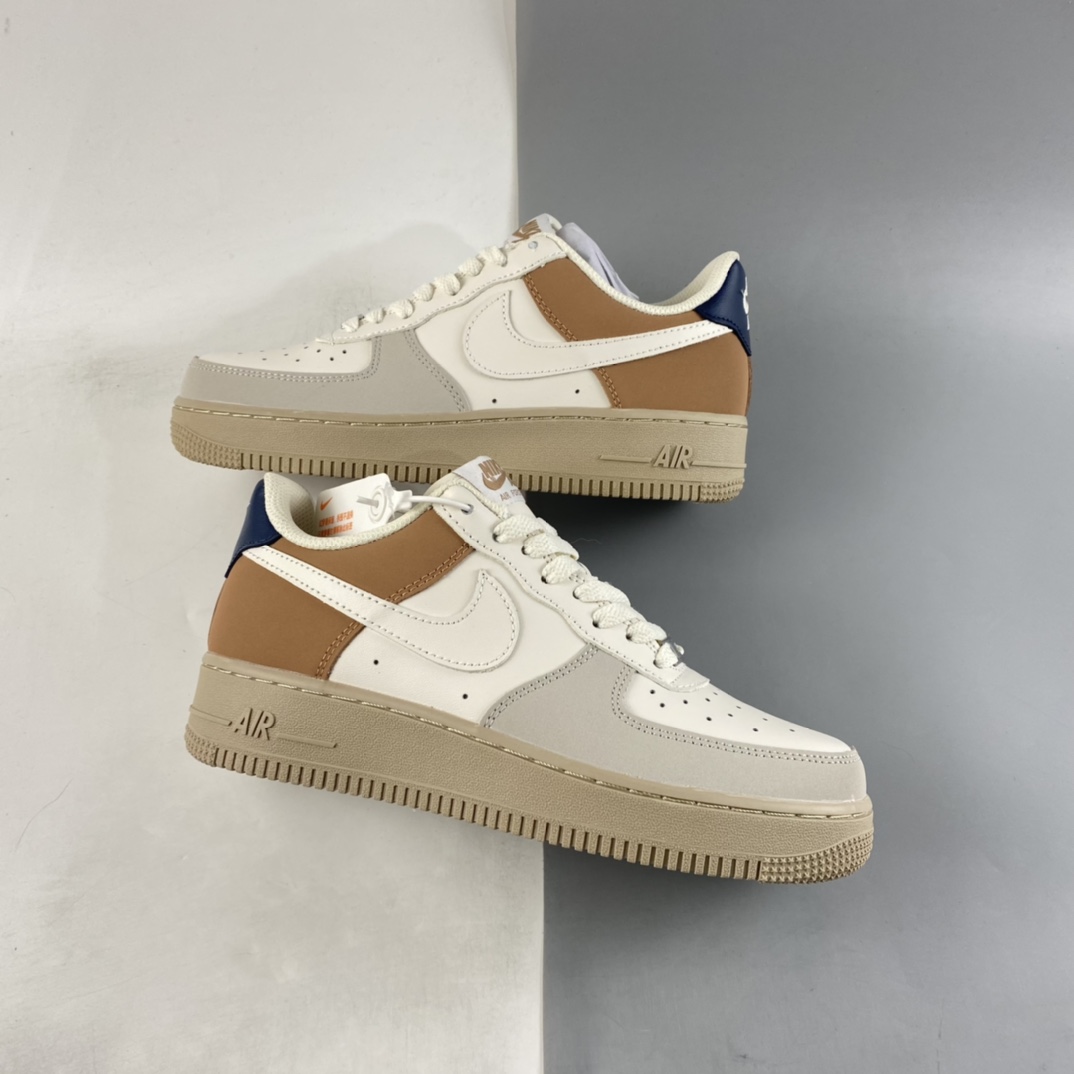 P240 NIKE Air Force 1’07 Low 米白棕色 空军一号低帮休闲板鞋 BS8871-107
