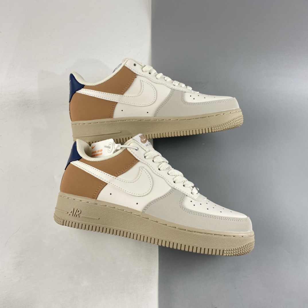 P240 NIKE Air Force 1’07 Low 米白棕色 空军一号低帮休闲板鞋 BS8871-107
