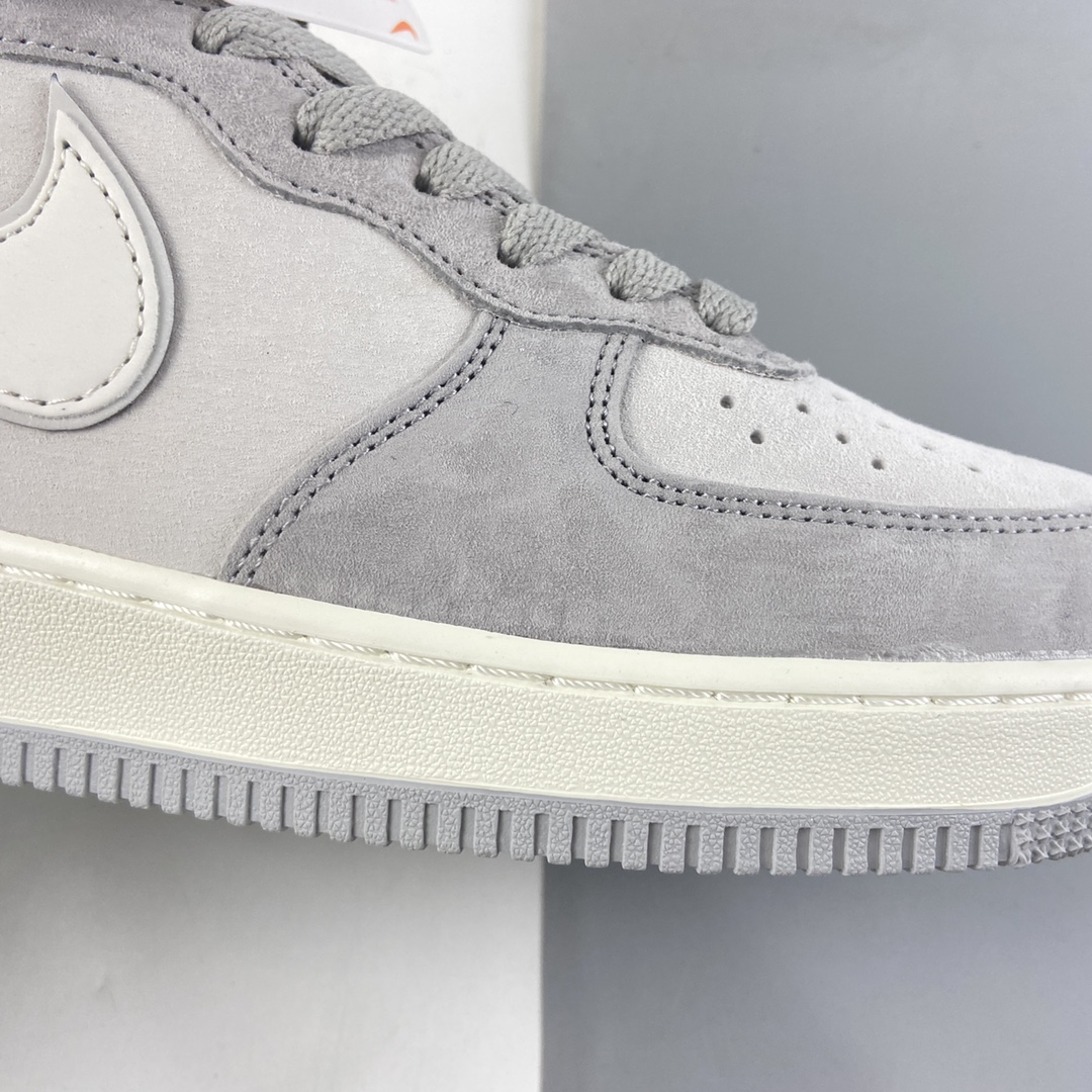 P260 NIKE Air Force 1’07 Mid 米灰黑配色 空军一号中帮休闲板鞋 DG9158-616