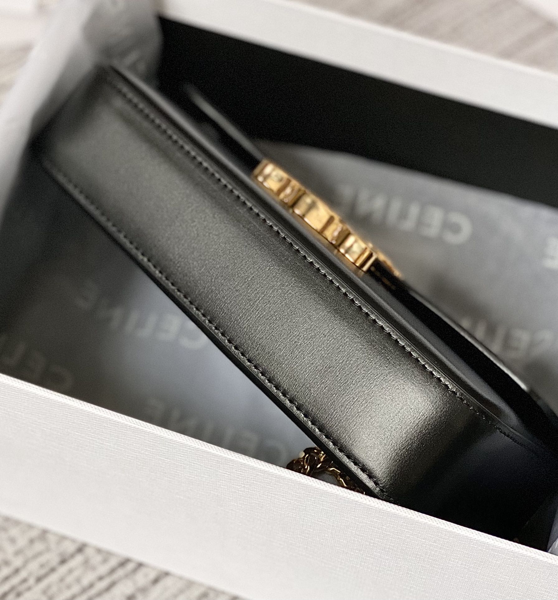 CELINE 秀场新品 最新经典款链条腋下包 197992黑